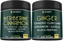 Bundle 7in1 Berberine HCl & 5in1 姜汁补充剂 - 支持免疫、消化和心脏健康