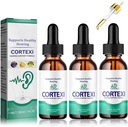 REYROB 3 Pack Cortexi Tinnitus 治疗, [1x30ML] Cortexi 听力支持滴, Cortexi 高级公式滴用于耳健康