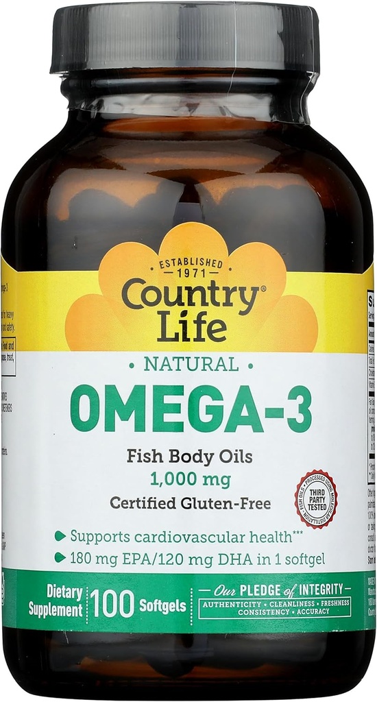 国家生活 Omega 3 鱼油 1000 Mg, 100 Ct