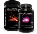 智能实验室 2- in-1 盒式磁性增生(High Acception Chelated Magnesium Complex)和Collagen Peptides Powder(无味有机水解1型和3型Collagen蛋白粉)