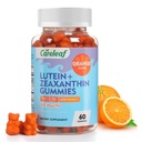 Vegan Lutein和Zeaxanthin 补充品,Lutein for Eyes with Zeaxanthin & Vitamin A,Lutein Gummys for Dry Ereat and Clear Vision, 老年人和孩子的眼维生素, 60 伯爵,橙色火焰