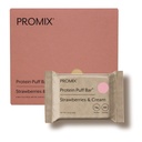 ProMix 营养 Whey蛋白蛋白隔离棒,低碳健康小吃 蛋白 - 草药,葡萄糖自由,低糖,大豆自由(草莓和奶油) - 12巴