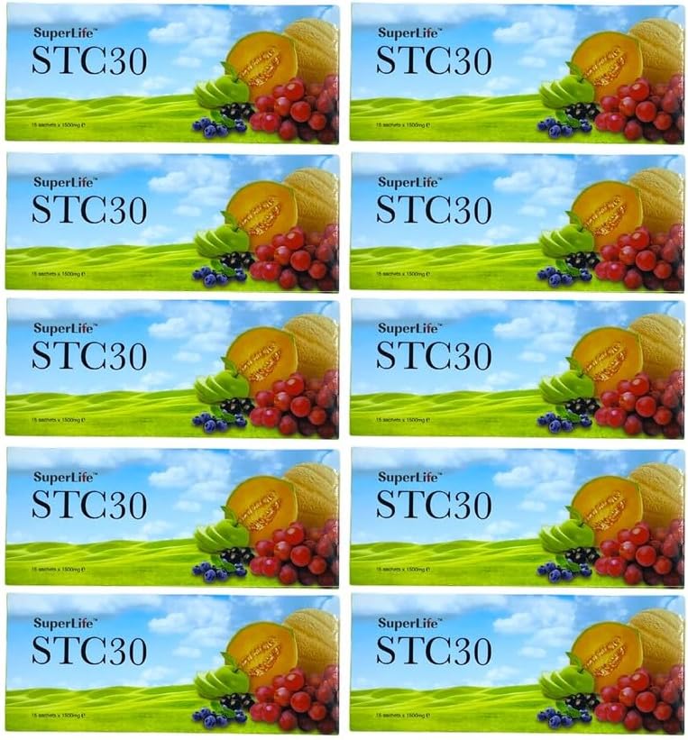 超寿命 10 Packs STC30 Stem细胞抗衰老 减少皱纹 精细线 纹理 超寿命世界 (15 Sachets/Pack)