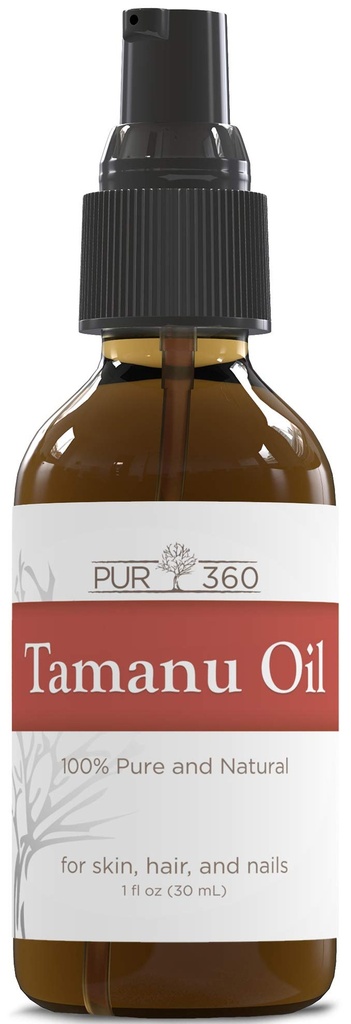 Tamanu Oil - Psoriasis、Eczema、Acne Scar、Rosacea - 干燥救济、斑疹伤风、Scalp和更多-冷压 - 100%纯度