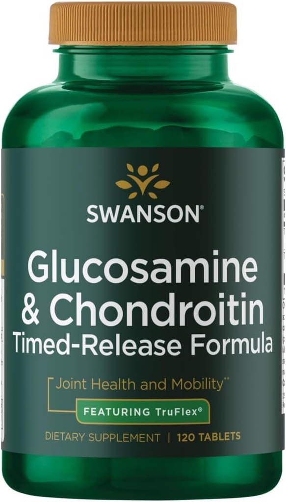 Swanson Timed- Release Glucosamine & Chondroitin 硫酸盐 750/600毫克 120塔布