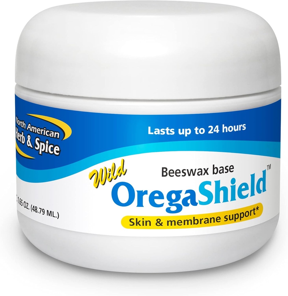 北美国HERB & SPICE OREGASHIELD - 2 oz - 皮肤和膜支持 - 蜂蜡基地中的野生香料油 - 持续24小时 - 非GMO