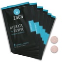 Zaca Recovery Chewable Supplement + Hydrate + Revive + party, Travel, 锻炼和高度 → 糖自由 & Gluten 自由 → 混合莓, 6 Packets = 12 片