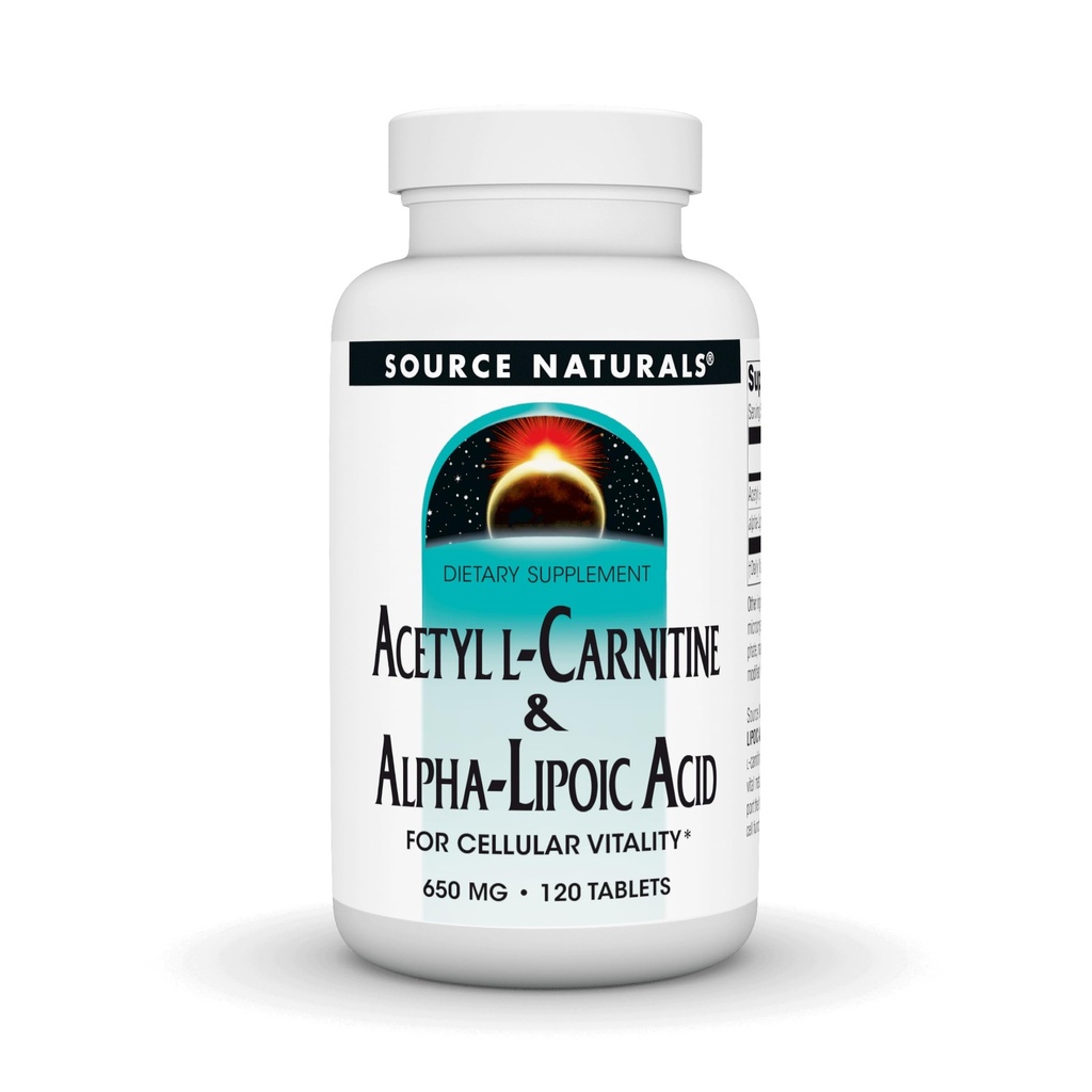 天然乙酰L-Carnitine和Alpha-Lipoic酸 650mg - 120块
