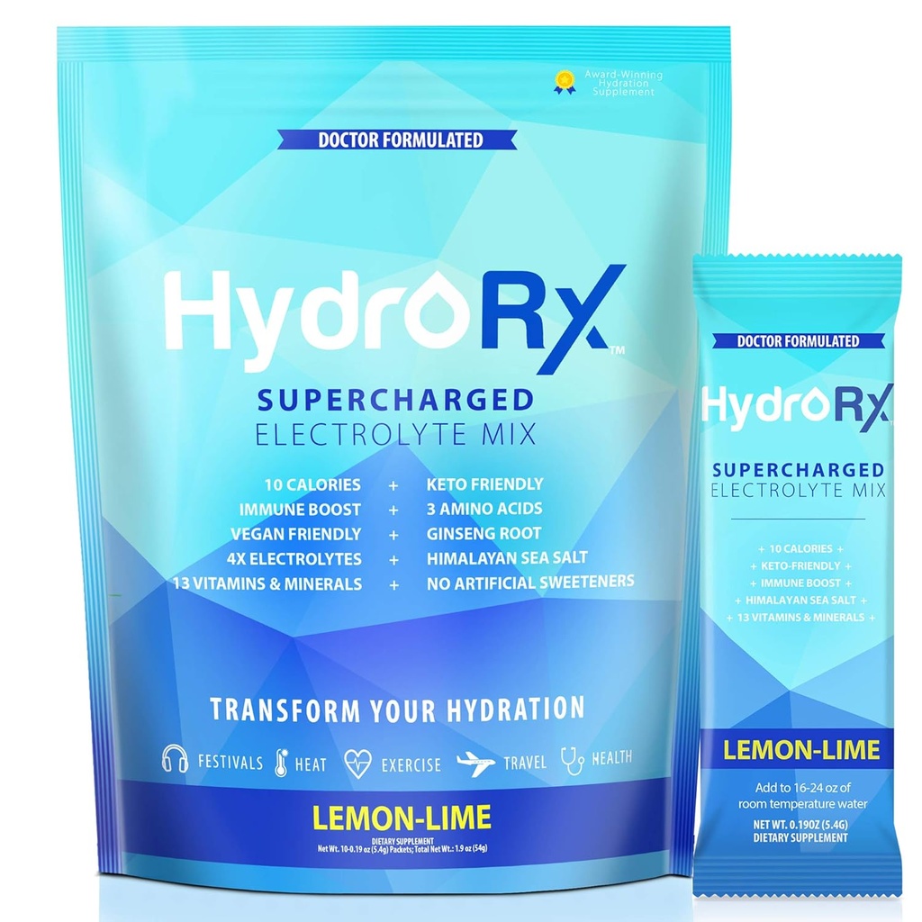 Immune Support, Vitamin C & Zinc Supplement Hydration Multiplier with Keto Hydration Powder Packets, Your Perfect On The Go Electrolyte Packets, Keto Electrolytes Hydration Drink