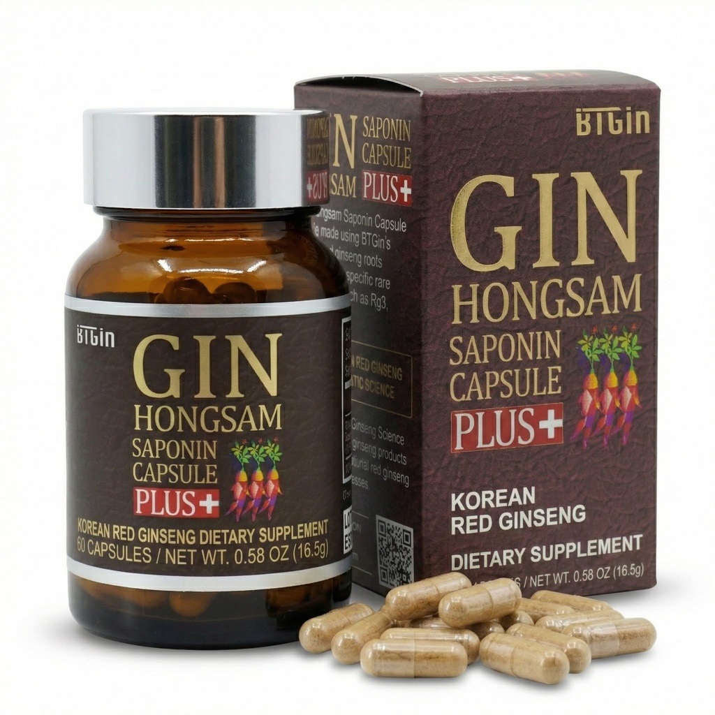 韩国红金森[金HONGSAM]60 Capsules - Premium Anti Advances - Boost Energy QQ 男女记忆 100%红金森