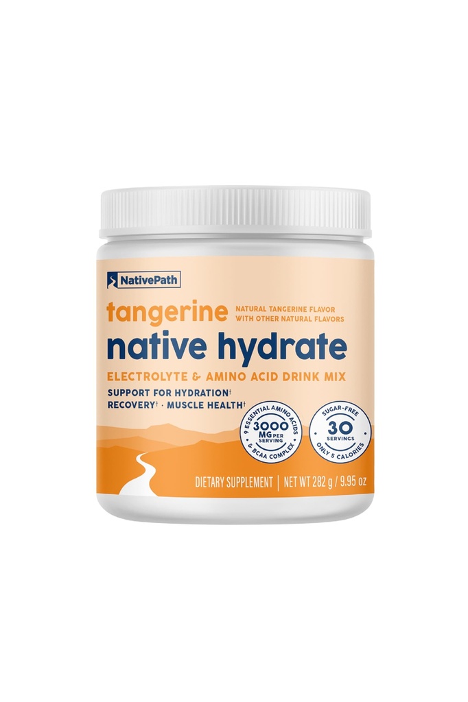 原生Path水合物、零糖、带BCAA的电解石粉、丹吉林水合物、Keto和Paleo友好型,30种服务