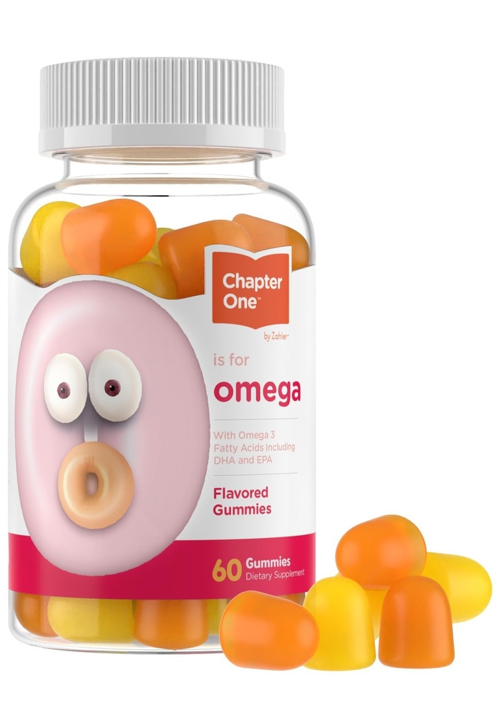 Zahler - 第一章 Omega 3 Gummys for Kids(60 Counter) - 无鱼油,科舍尔,与Omega 3-6-9, EPA & DHA合著.