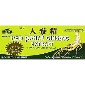 皇家国王红色帕纳克斯·金森(Red Panax Ginseng) 摘录 6000mg 10c.c./bottle X 30(四盒)