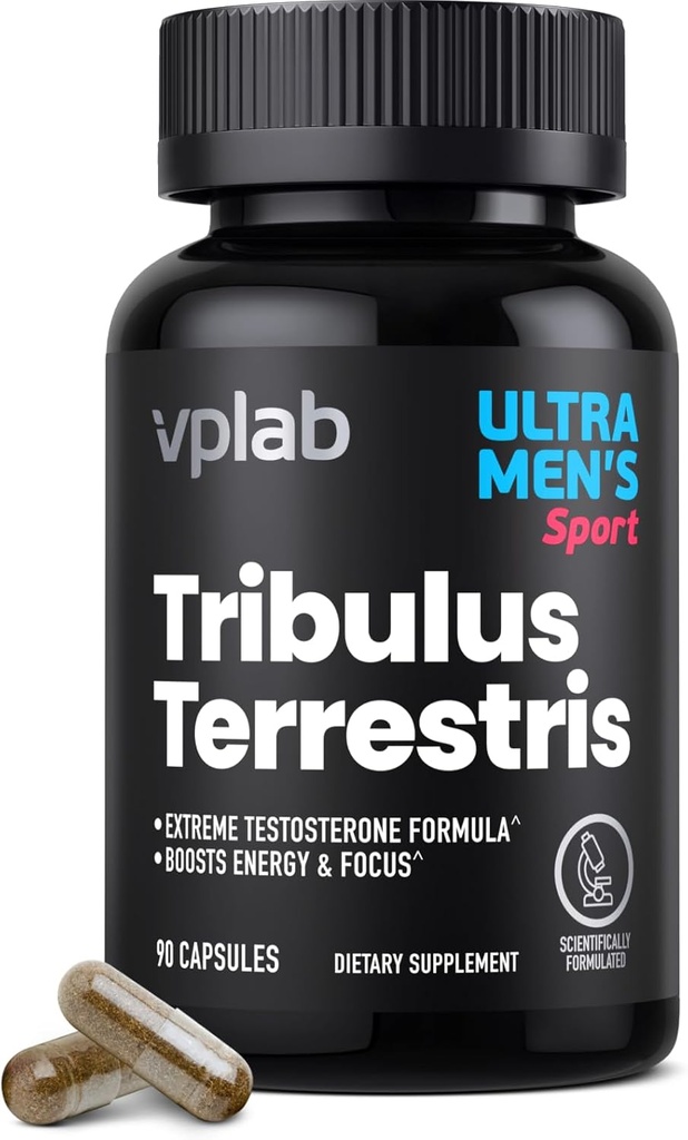 VPLab Ultra Men's Tribulus Terrestris - 配有Tribulus Terrestris 提取和锌的男子每日多维塔明补编 - 支持等级和免疫系统,90 Capsules