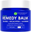 Truremedy Naturals Balm with Tea Tree Oil, 2 oz - 粗糙地区的苏打润滑剂 – 用茶树、拉文德和Eucalyptus 的苏打脚和身体秃头