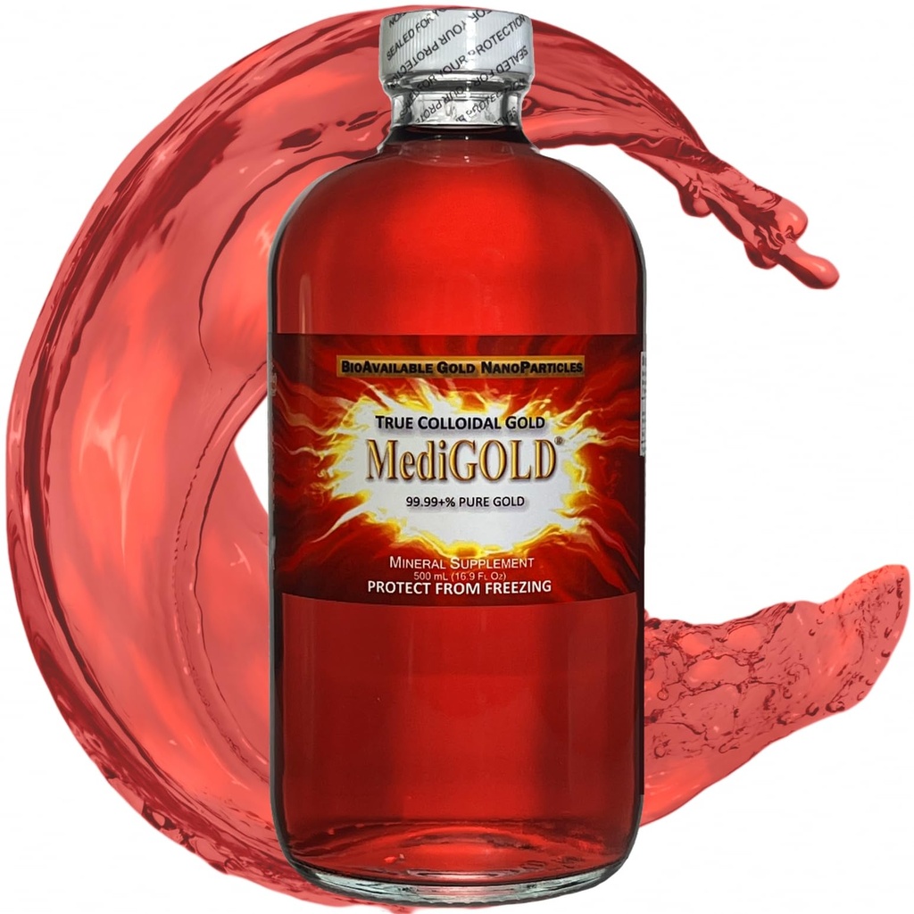 纯合金膳食补充剂-500毫升(16.9 Fl Oz),清玻璃瓶