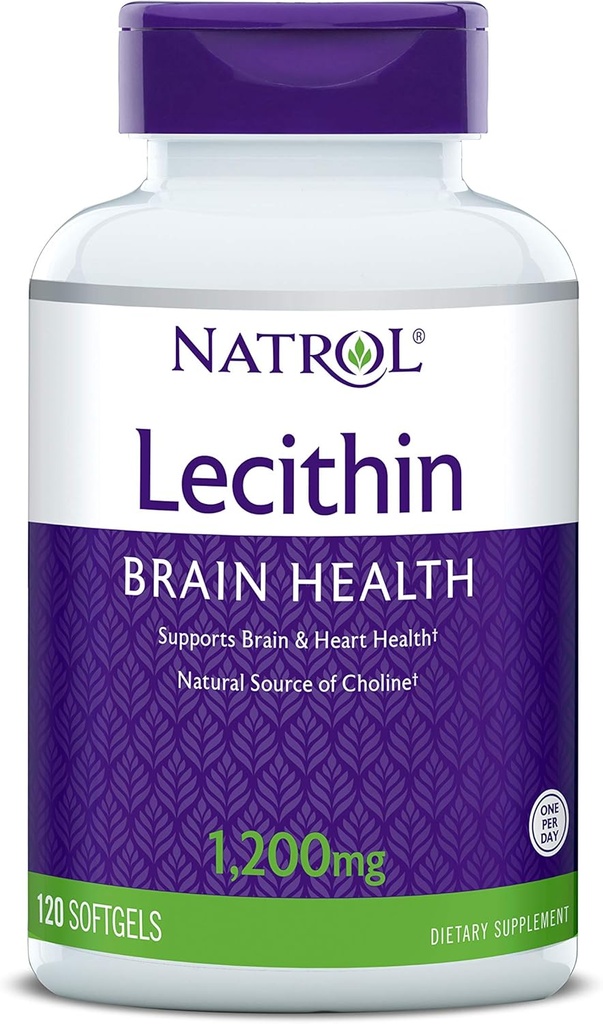Natrol SOYA Lecithin 矿物补充剂,1,200毫克,120个