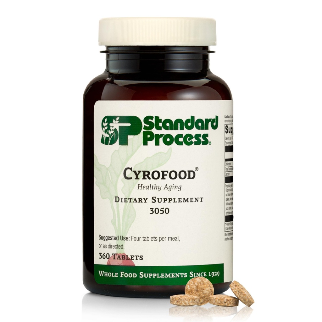 标准工艺 烧烤食品 - 健康老化支助补充剂 - 营养补充剂 Bovine Adrenal, Reishi蘑菇粉, 有机胡萝卜 & More - 全食品补充剂 - 360片