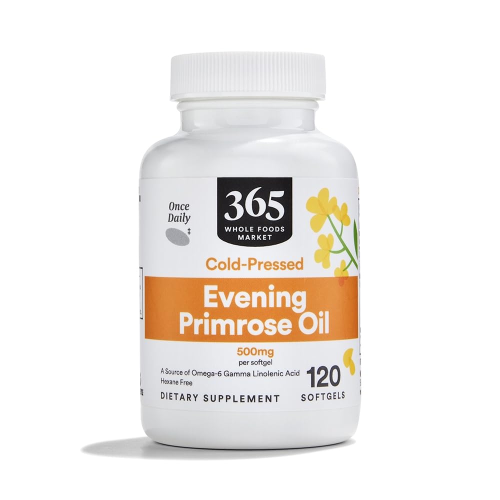 365 由全食品市场,晚间Primrose Oil 500 mg, 120 Count