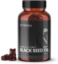 Nutriissa Black种子油 + 长老Berry Gummys – 冷椒黑 Cumin种子 Nigella Sativa 石油 – EPEB 纯度和概率认证 90 蓝莓火焰 Vegan Gummys