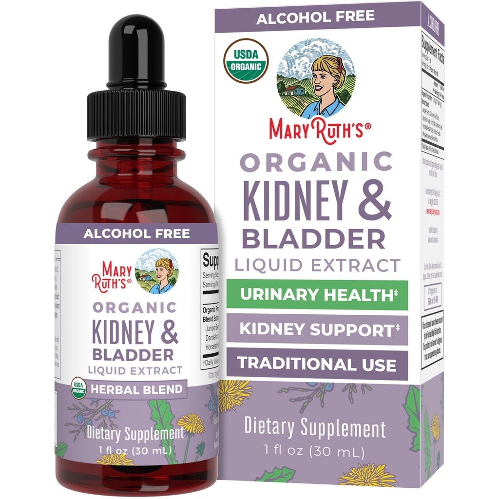 玛丽·鲁斯(MaryRuth) 有机草药补充剂 滴水 支持Renal & Urinary Systems | Juniper Berry | Cleavers | Dandelion | Hawthorn | | 马尾和 Chanca Piedra | Vegan | Non-GMO | 1 Fl Oz