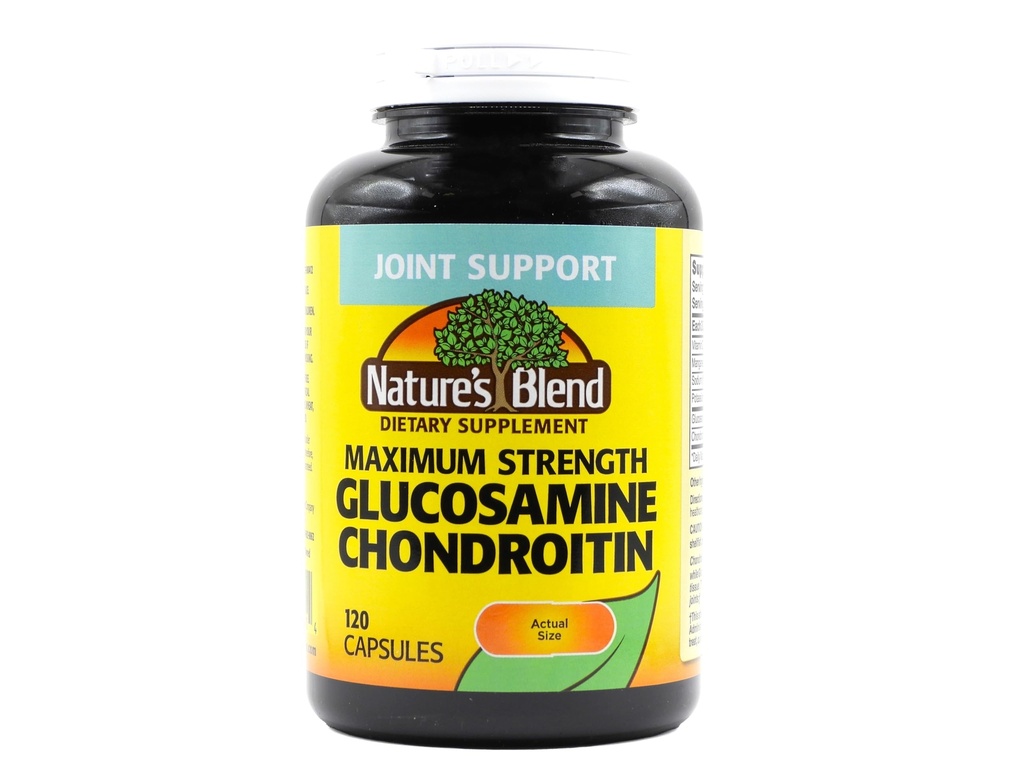 Glucosamine Chondroitin 最大强度 120 Capsules by Natural's Blend
