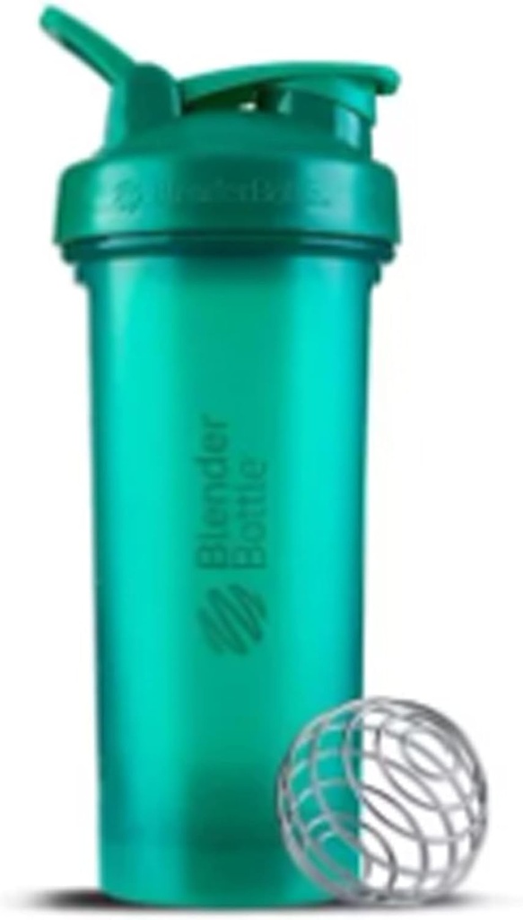 BlenderBottle 摇摆瓶与枕头组织器和蛋白质粉蛋白质ProStak系统的存储器,22-Ounce,Teal