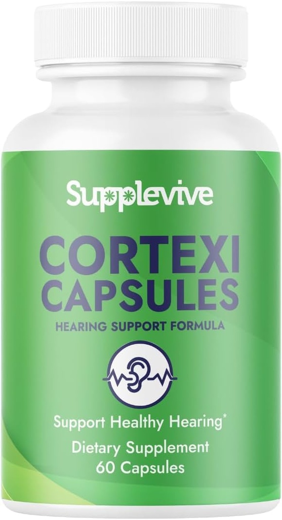 Cortexi 听力支持公式 - 环耳耳的耳丁尼图斯救济,Tinnitus 补充和听力维他命帮助安静噪音,安全自然,60个卡普尔(1)