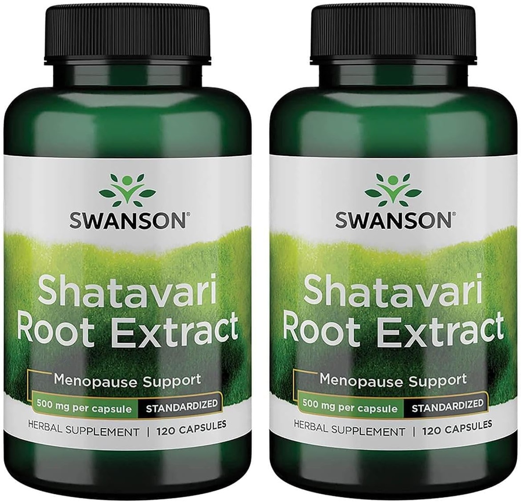 Swanson Shatavari Ayurvedic 女法官500毫克 120卡普尔(2包)