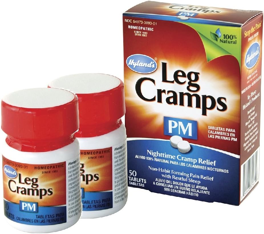 Hyland's Leg Cramps PM 平板电脑,50 Counters (Pack of 2)