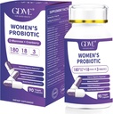 180亿CFU 18 Strains 含有有机生素 Cranberry Probiotic 补充摘要 妇女健康豁免,无豆草乳制品 90 植物科