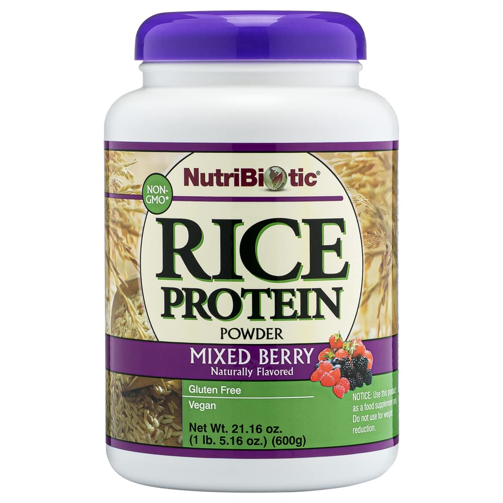 营养-混合莓米蛋白,1 Lb 5 Oz(600g) → 低碳,Keto-Friendly, Vegan, Raw Protein Powder → 生长和加工无化学品, GMOs 或 Gluten → 容易消化和营养-Rich