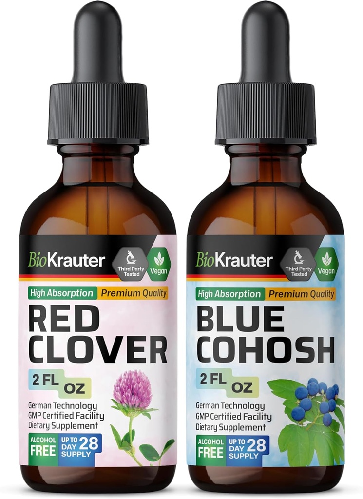 BIO KRAUTER 红色克洛弗叮当 2 Fl. Oz. & 蓝色科霍什叮当 2 Fl. Oz.