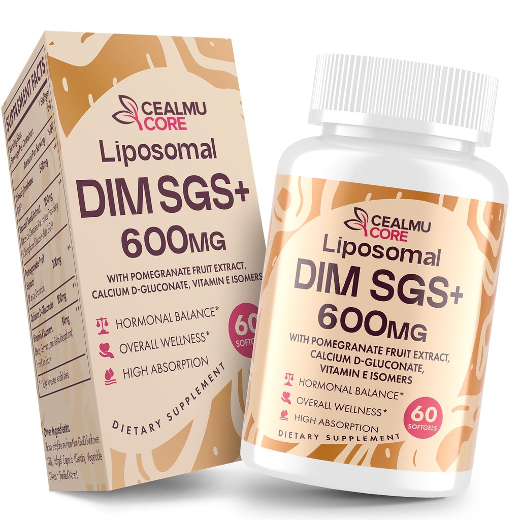 Liposomal DIM SGS 补充剂 -- -- 妇女和男子的荷尔蒙补充剂,雌激素补充剂,含有硫代甘氨酸盐、维生素E、石榴果仁 -- -- 支持解毒剂和抗氧化剂(1包)