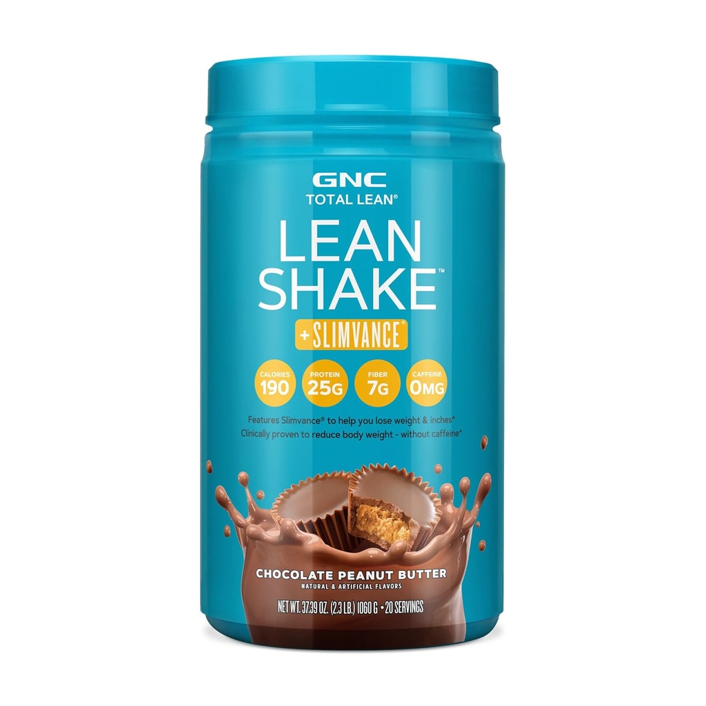 GNC 总精益力摇摆 + 滑翔咖啡因自由 - 巧克力花生酱(20架)
