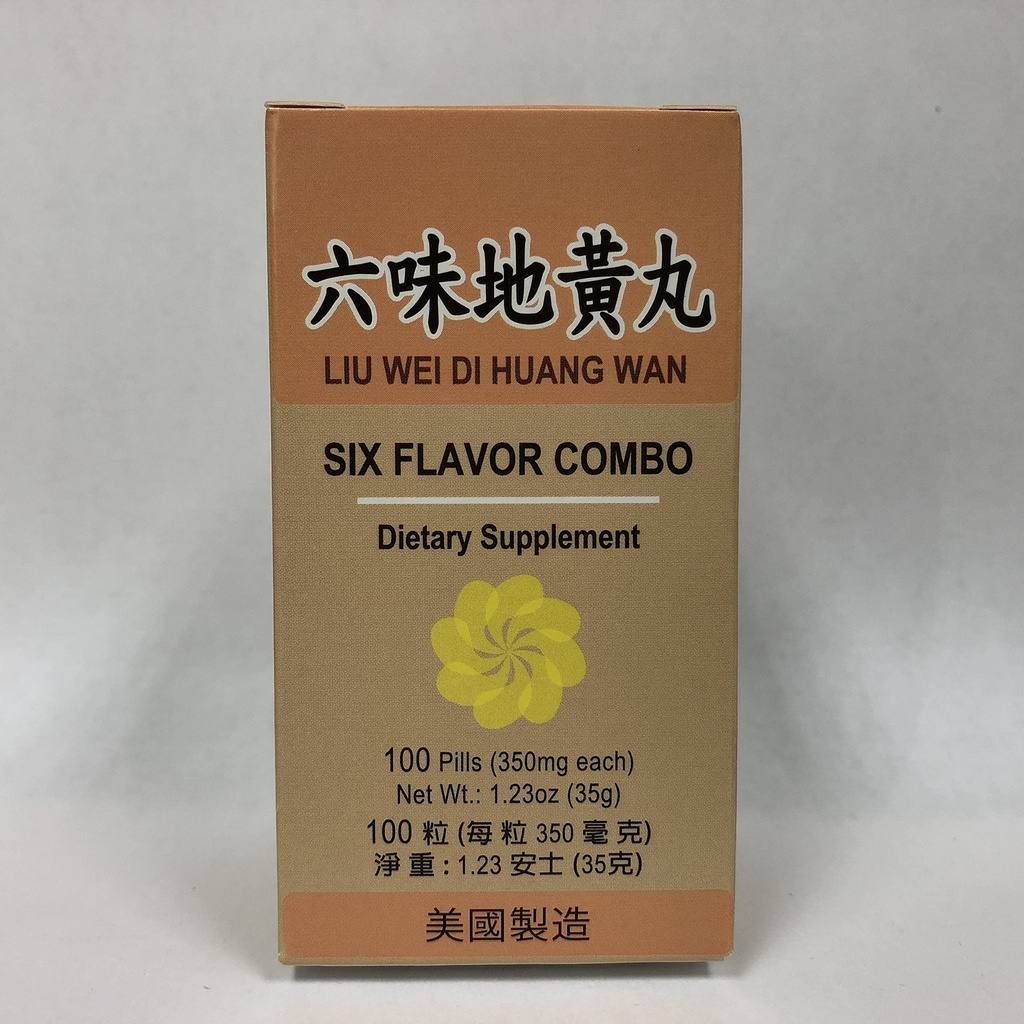 6 Flavor Combo * 刘伟迪黄 * 头晕、汗、丁尼图斯的草药补充剂