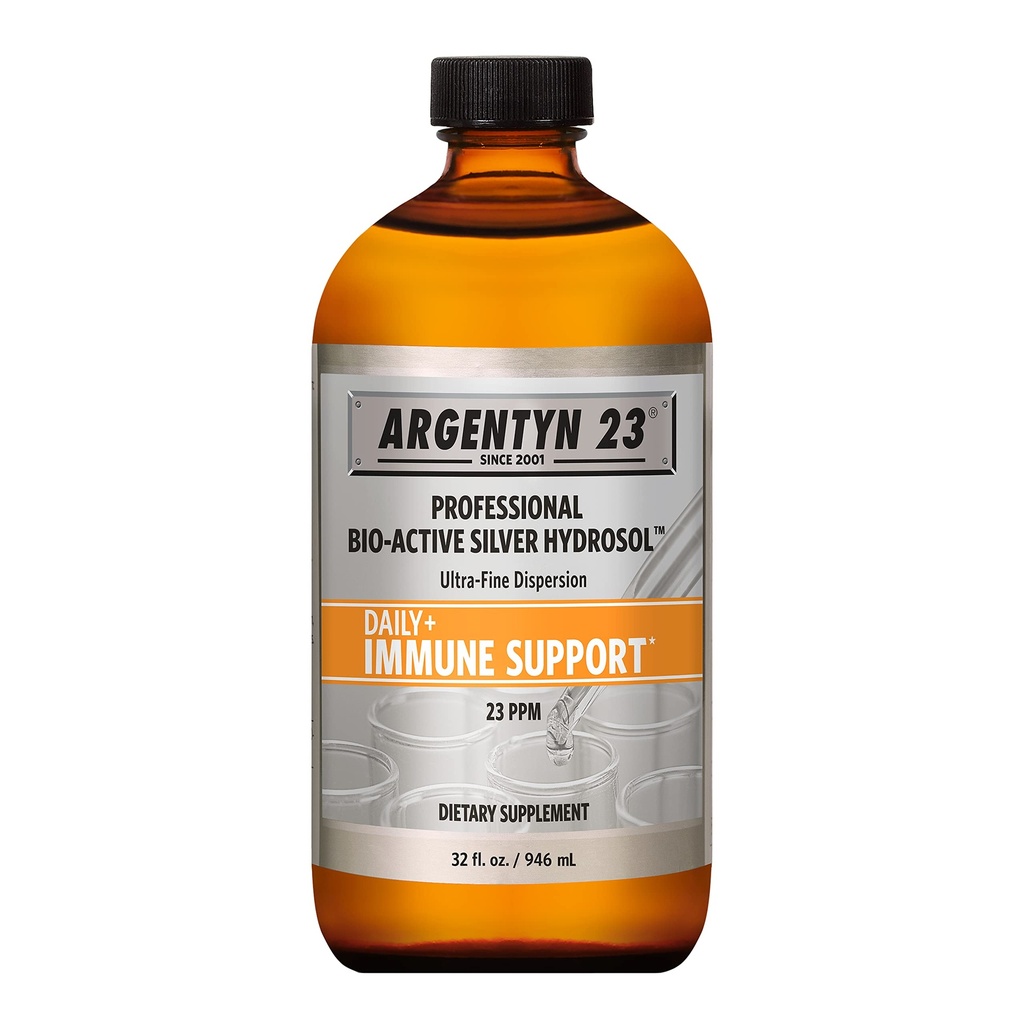 Argentyn 23 专业免疫支持 - 类固醇银,生物活性银水溶液,23 ppm,液晶顶,32 Fl Oz(946 mL)