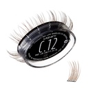 Lashify Curl 12mm Gossamer 眼线扩展重填, 灰色, DIY False Lashes 用于自然外观