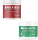 Amla Powder & Green Tea Superfood 补充品,抗氧化剂支持,用Hibiscus(90架)和印度鹅莓(30架)制造,有机,Vegan