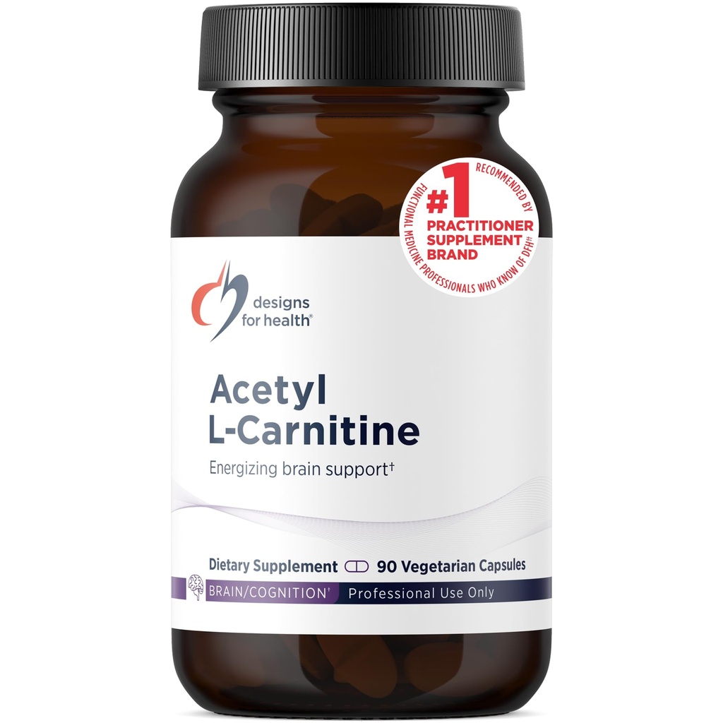 健康乙酰L-Carnitine Capsules 800mg-增强脑力支持-非GMO,植物乙酰L-Carnitine HCl补充剂(90 Capsules)的设计.