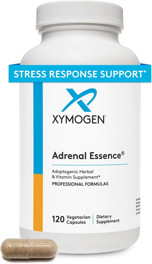 XYMOGEN 肾上腺激素 - 用适应性草药(Cordyceps, Rhodiola extract, Ginseng) + B 维生素 - 帮助支持健康能量水平和健康免疫功能(120 Capsules)