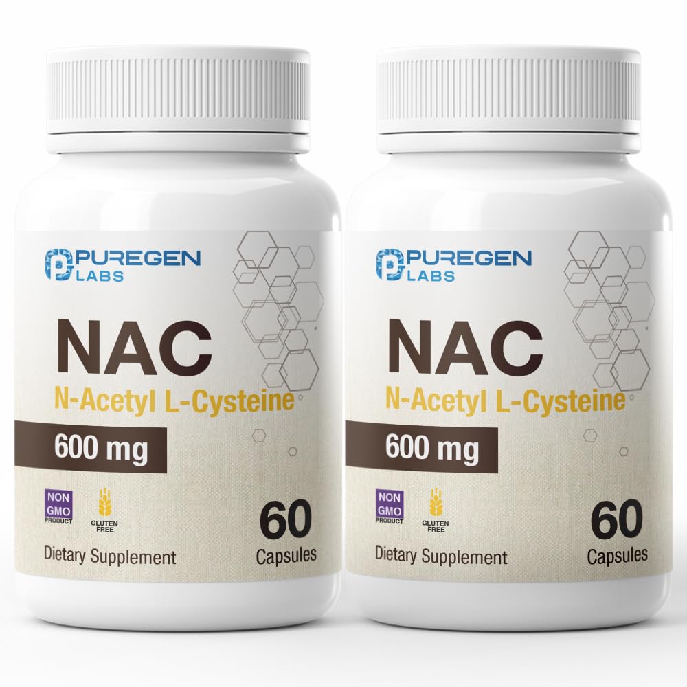 N-Acetyl-L-Cysteine(NAC)600mg,支持免疫,呼吸,肝脏健康,NAC 600mg,强抗氧化剂支持,自由激进,易吸-共120个维吉卡普尔