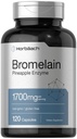 Horbäach Bromelain 1700 mg → 120 Capsules → 支持消化健康 → Pineapple Enzyme 补充 → Non-GMO, Gluten Free