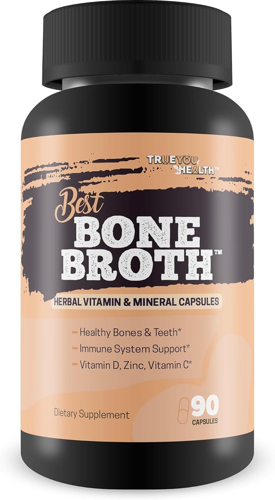 Best Bone Broth Capsules - Bone 健康与豁免补编 - Bone Broth 粉末替代盖 – Bone 健康补编 女性50岁以上 Bone 健康补编 男性-维生素 D 骨健康