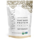 Truvani Vegan Pea蛋白粉 香草 20g 有机植物基蛋白 20g 服务 20 服务 Keto 和乳品 免费 低碳 没有添加糖