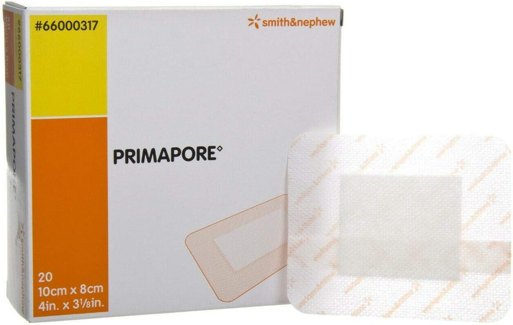 Primapore Dressing 4 x 3.125 in./Box of 20 (英语).