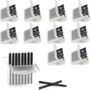 (80 Pcs) 为 Phonak 提供听力辅助器具的 Cerustop 防蜡过滤器, 听力辅助蜡过滤器 响应器, Widex 和 Unitron, 听力辅助器具替换部件 清洁工具(10 包)