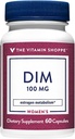 维生素店 DIM 100MG 配有 Bioperine Black Pepper 提取,支持雌激素代谢促进妇女健康(60 Capsules)
