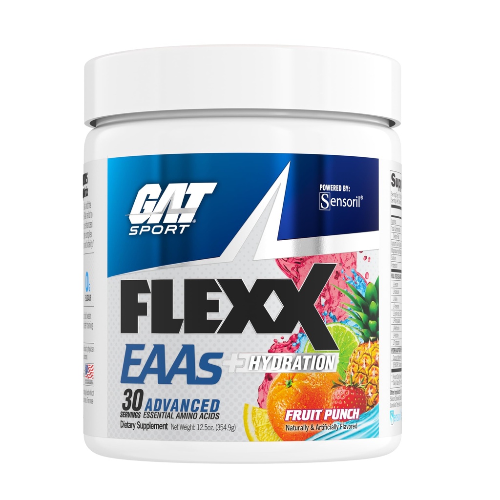 GAT Sport Flexx EAAs + 水分,高级基本氨基酸, 30种服务(Fruit Punch)