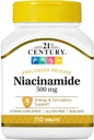 21世纪 Niacinamide 500 mg 片剂 长期释放 - 110 ct,包装 2